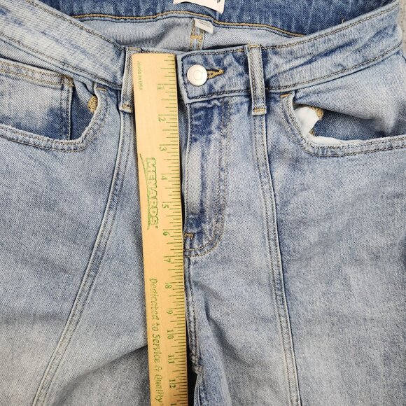 Womens Frida Wide Leg Baggy Jean Size 28 Rave Skater Grunge 90s Y2K Indigo Pants - Picture 6 of 9